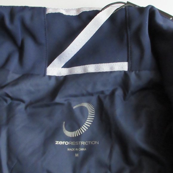 Zero Restriction Golf Vest Z625 Primaloft Navy Men's Medium Signature Bank Logo - Picture 10 of 16